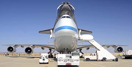 Space Shuttle Endeavour at NASA Dryden Flight Research Center, September 20, 2012